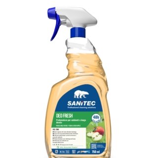 Sanitec Deo Fresh Pesca Mela Verde virsiku ja rohelise õuna lõhnaline lõhnaeemaldusaine 750ml
