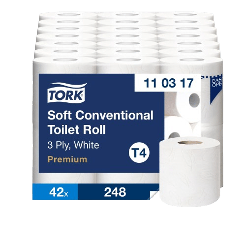 Tualettpaber Tork Soft Con T4 3x 34.72m rulli 42rl/kast