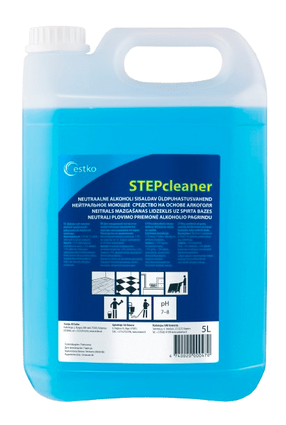 STEP Cleaner – Neutraalne alkoholiga üldpuhastusvahend läikivatele pindadele 5l