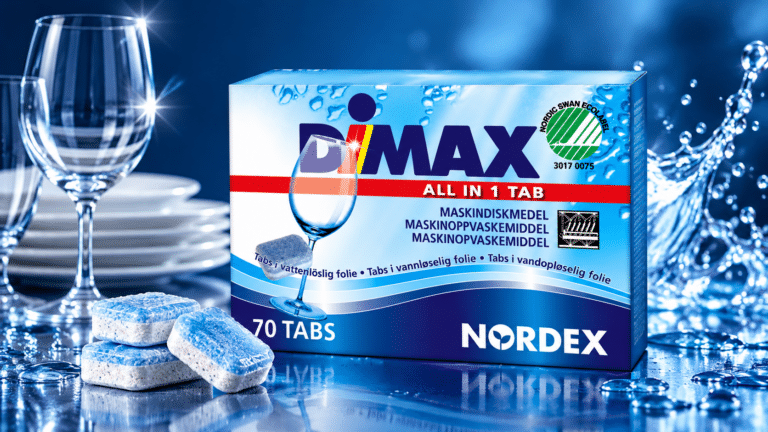 Uus toode: Dimax All in 1 nõudepesutabletid 70 tk – Nordic Swan ökomärgisega