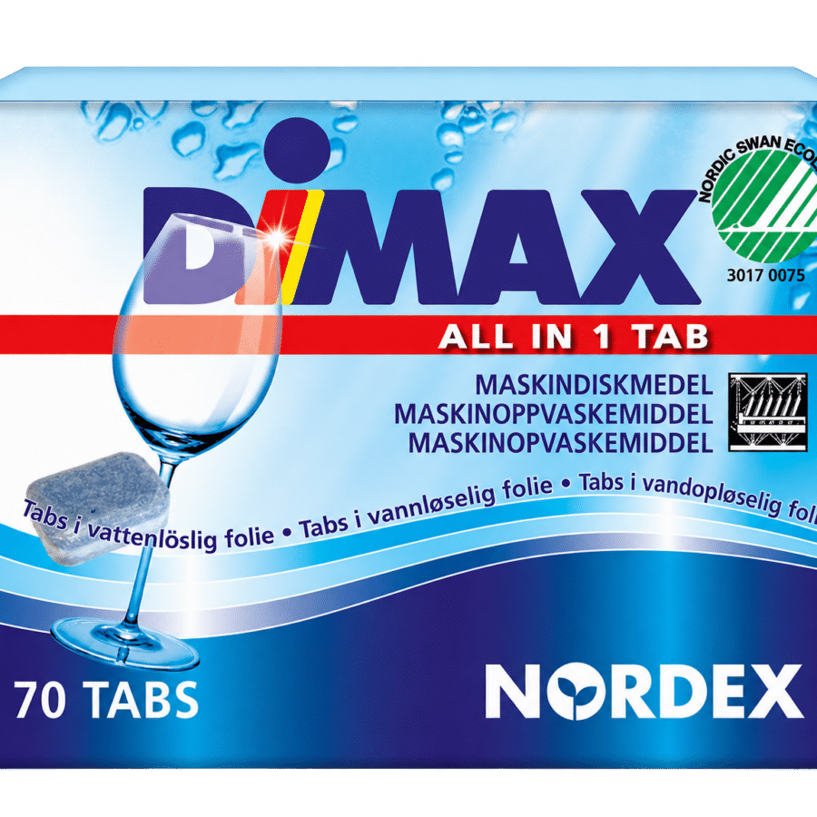 Dimax All in 1 nõudepesutabletid, 70 tk